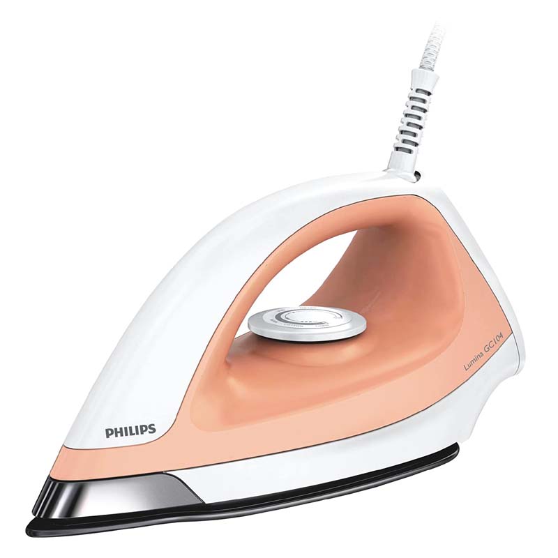Philips GC104/01 Dry Iron Light Orange and White